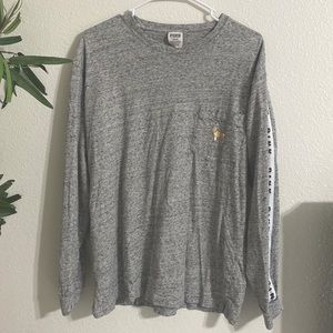 WOMENS PINK VS, LONG SLEEVE SHIRT